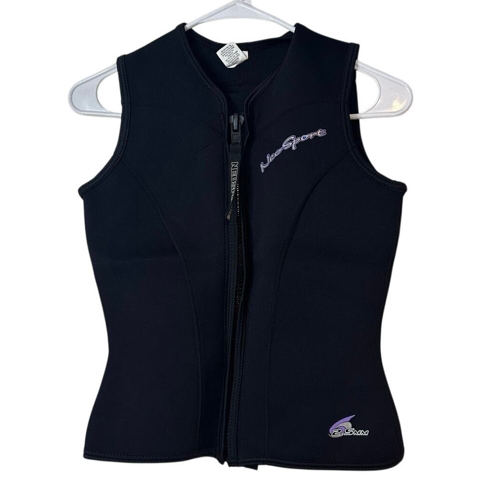 NeoSport 2.5mm Womens Neoprene Front Zip Wetsuit Vest Size 6 Watersports Diving